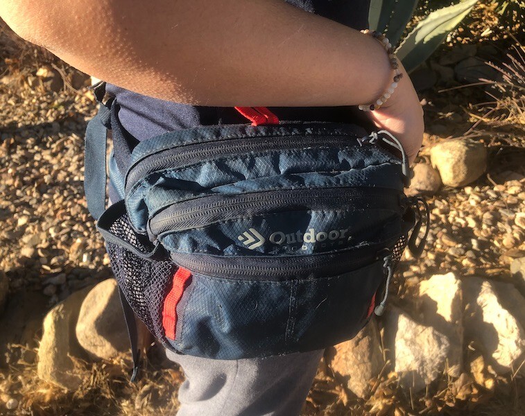 Outdoor Products Fanny Pack + Multi-Knife + Bright Reliable LED – C*