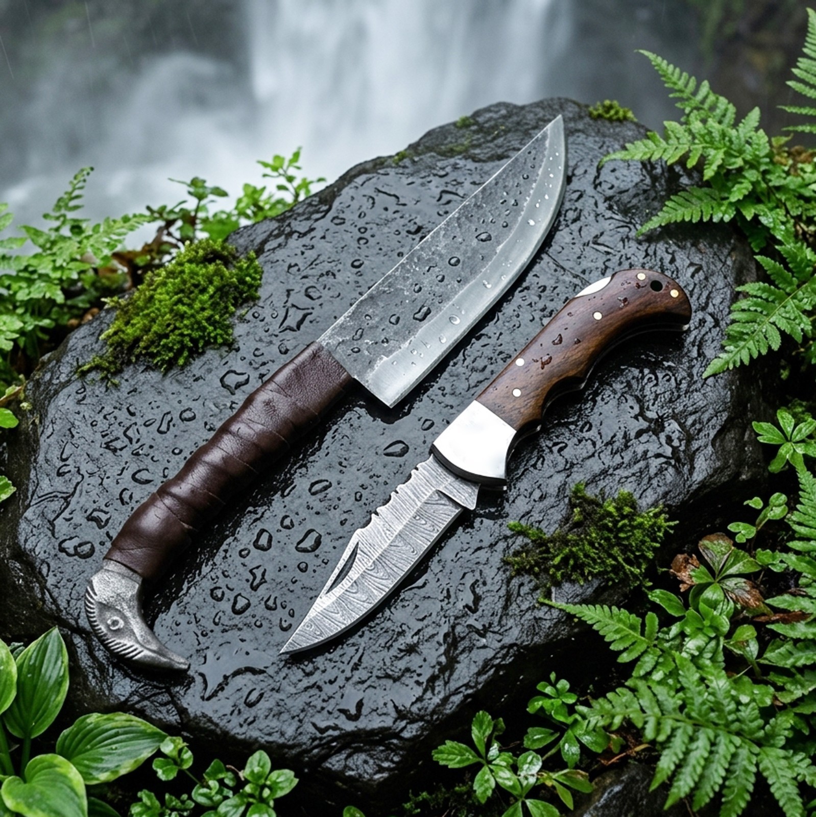 Handmade Sons of Odin: 9.5-Inch Norse Viking Knife with Raven’s Head Hilt