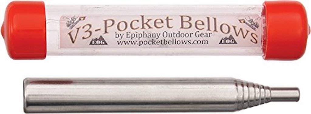 Pocket Bellows Fire Bellowing Tool Lightweight Collapsible for Camping Survival