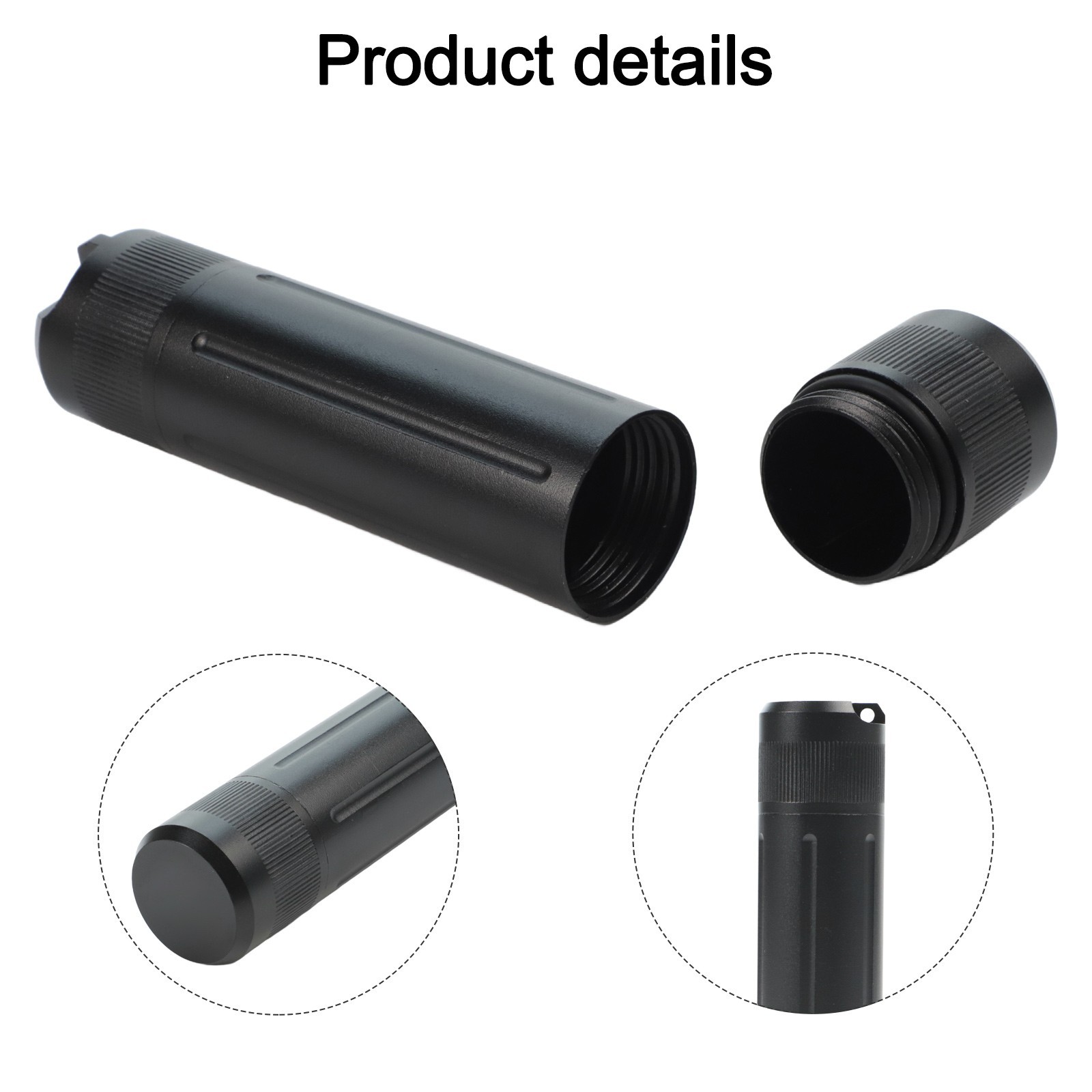 Aluminum Waterproof Pill Holder with Safe Storage for Outdoor Adventures