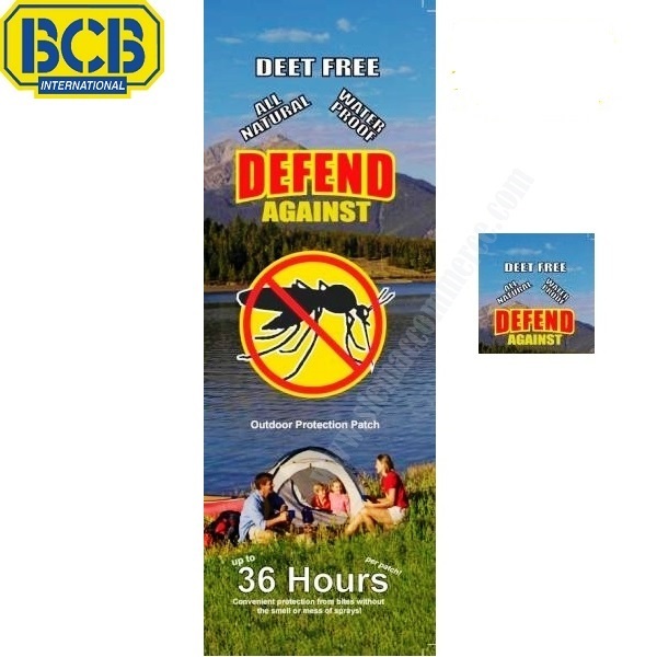 BCB CL131 Ultimate Survival Defend Natural Insect Repellents Patch, 1X10Pc Pack