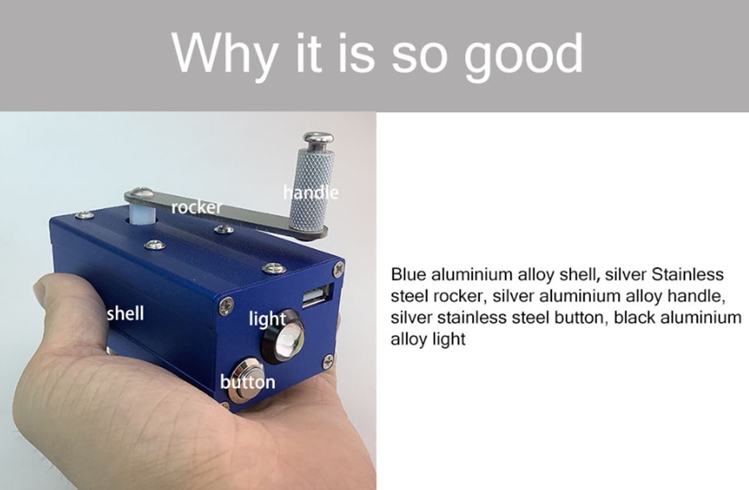 Outdoor Portable Multipurpose Emergency Survival Hand Crank Charge Generator