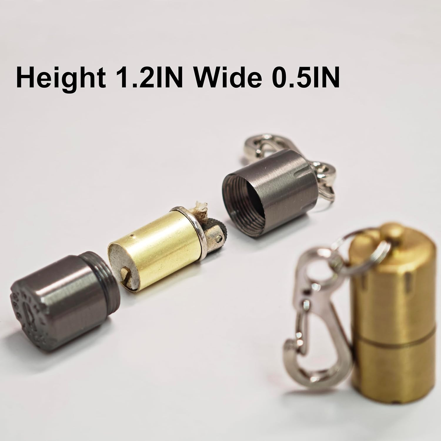 2 Pack Black Gold Keychain Peanut Lighter EDC Mini Waterproof Lighter For