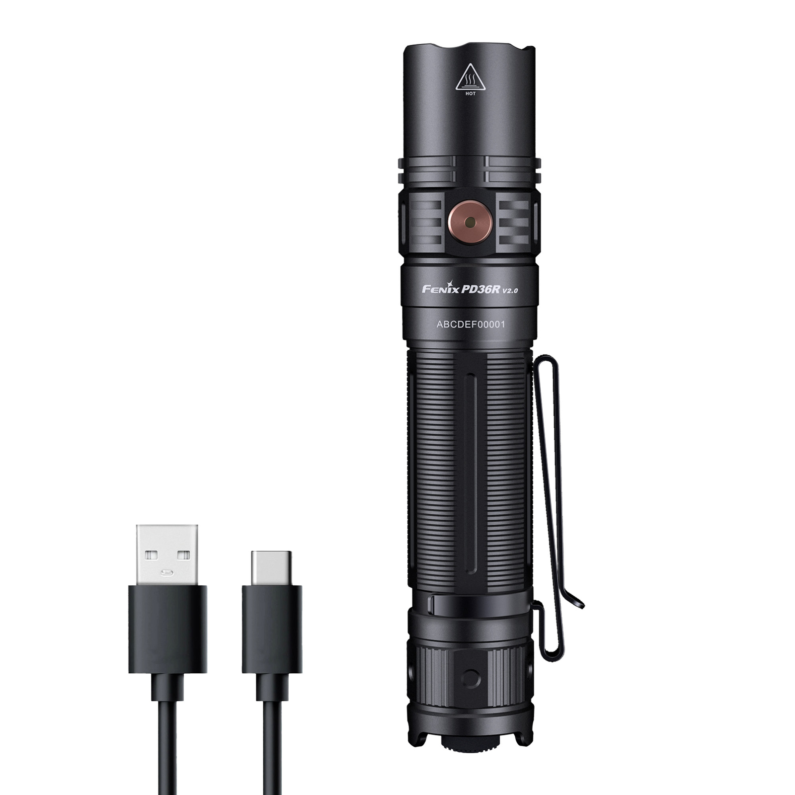 Fenix PD36R V2.0 1700 Lumen Rechargeable Tactical Flashlight