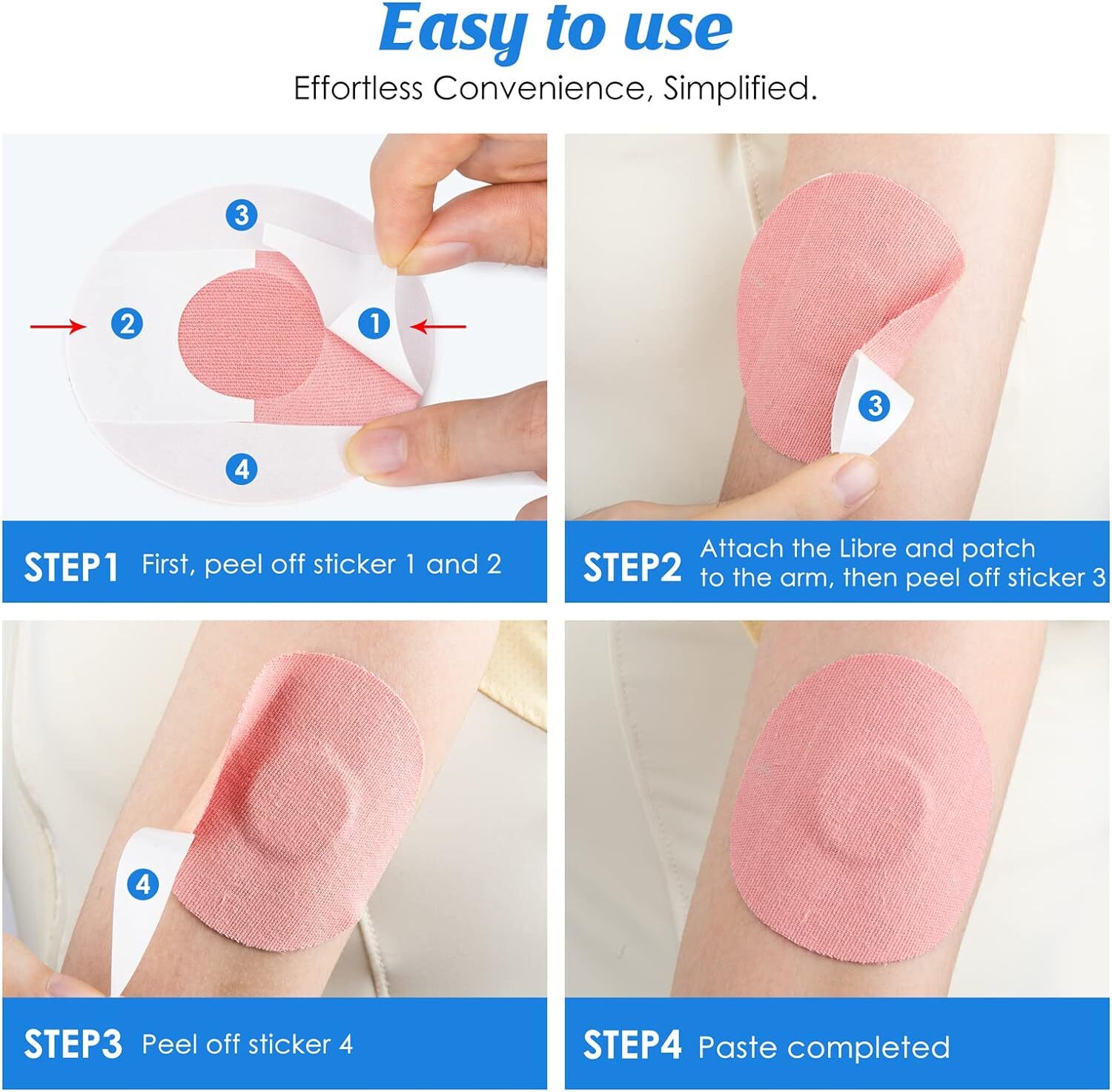 2-50pcs For Freestyle Libre Sensor Covers Waterproof Breathable Adhesive Patches