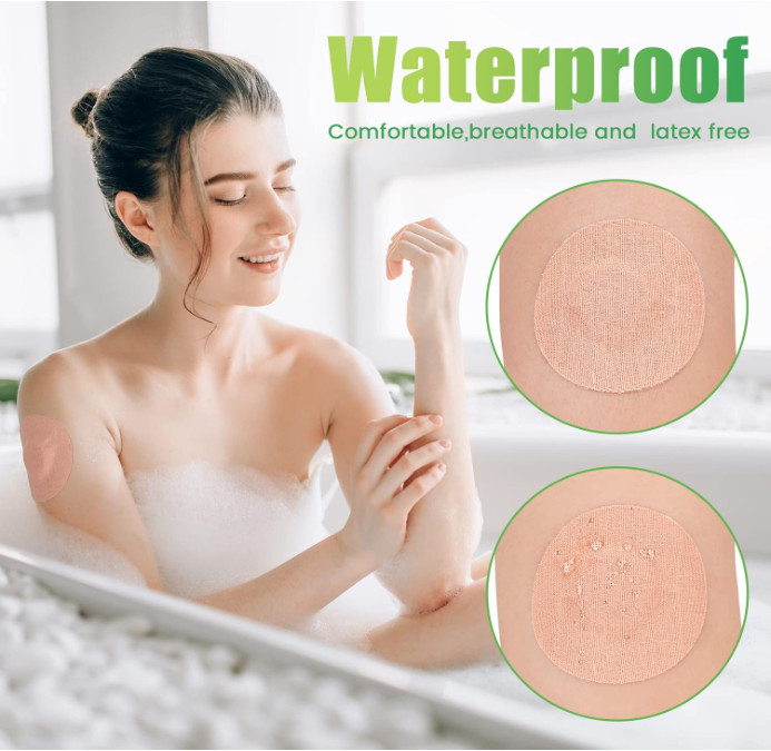 50 PCS Freestyle Sensor Covers for Libre 2/3-Adhesive Patches-Waterproof CGM Tap