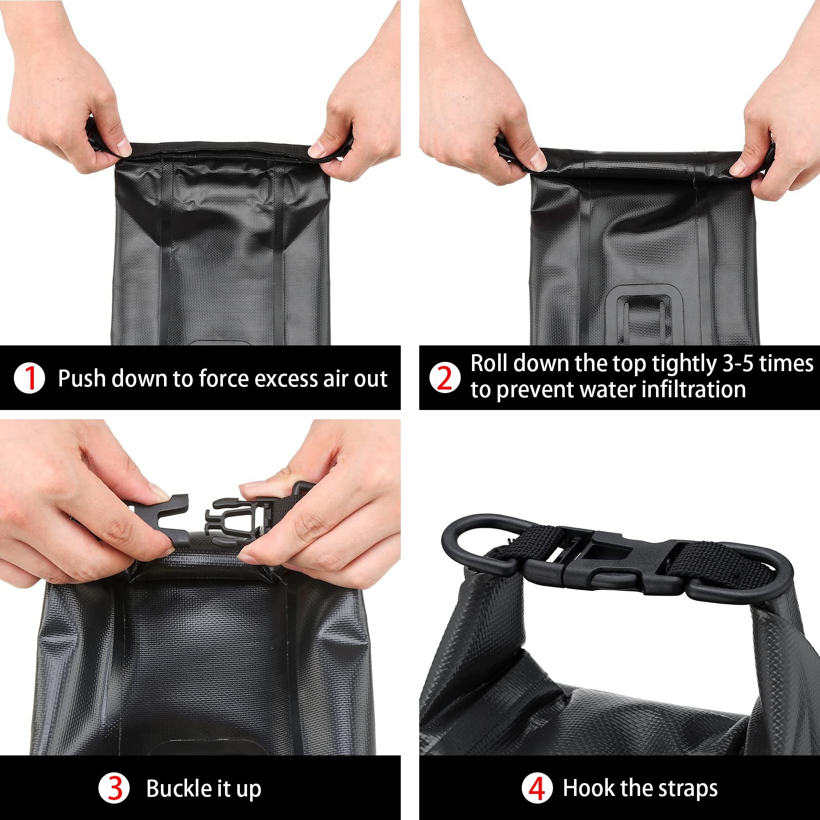 Boat First Aid Kit Waterproof, WELL-STRONG Marine Emergency Ws011-black