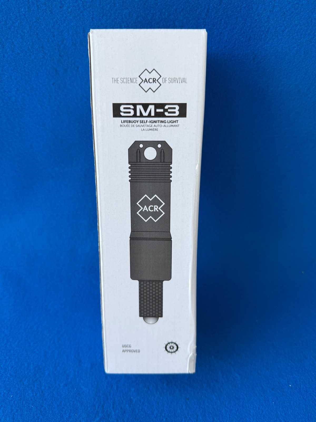 ACR SM-3 DISTRESS COB LIFEBUOY STROBE MARKER AUTO LIGHT USCG/SOLAS EXP 01/30