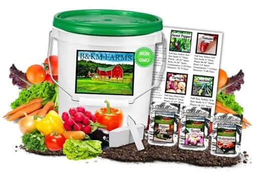 25,000+ Survival Seed Kit 5+ Year Supply. 40 Fruit & Vegetable Non-GMO