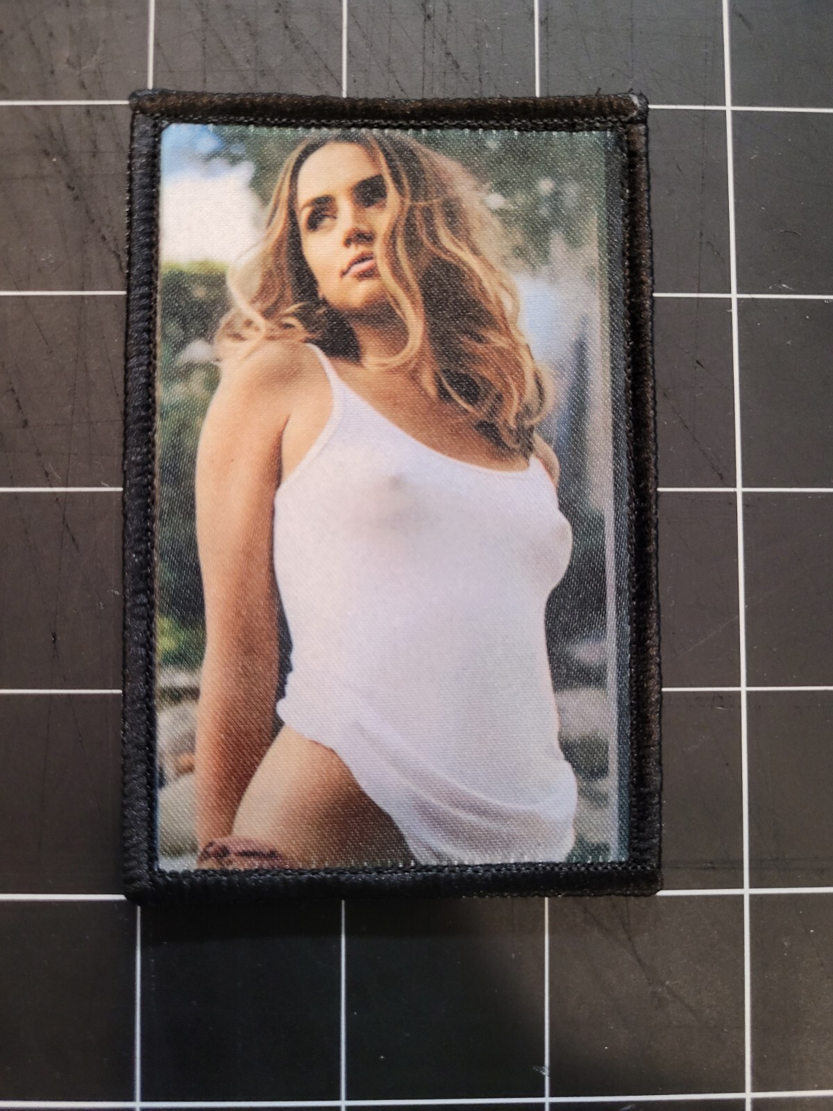 Ana 2″x4″ EDC patch hook backed. Queen of Hanks patch every day carry