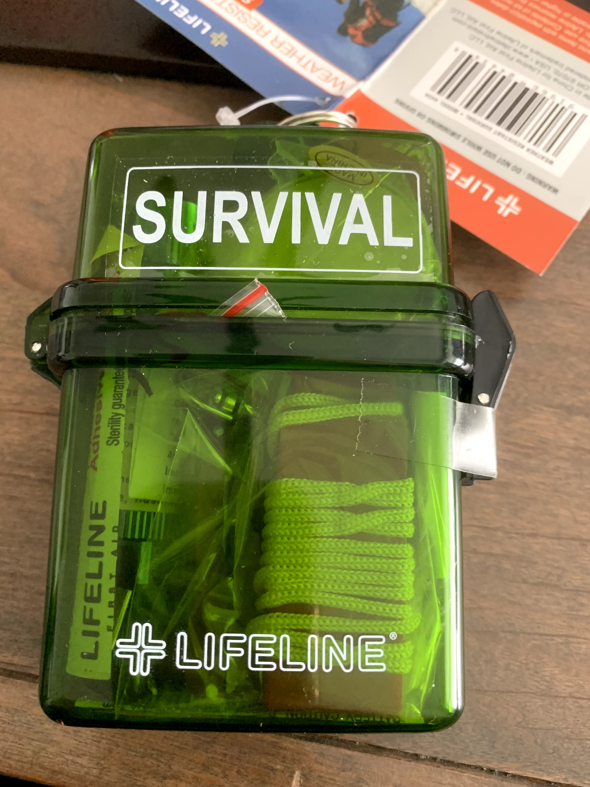 Lifeline Weather Resist Survival Kit Carry Case