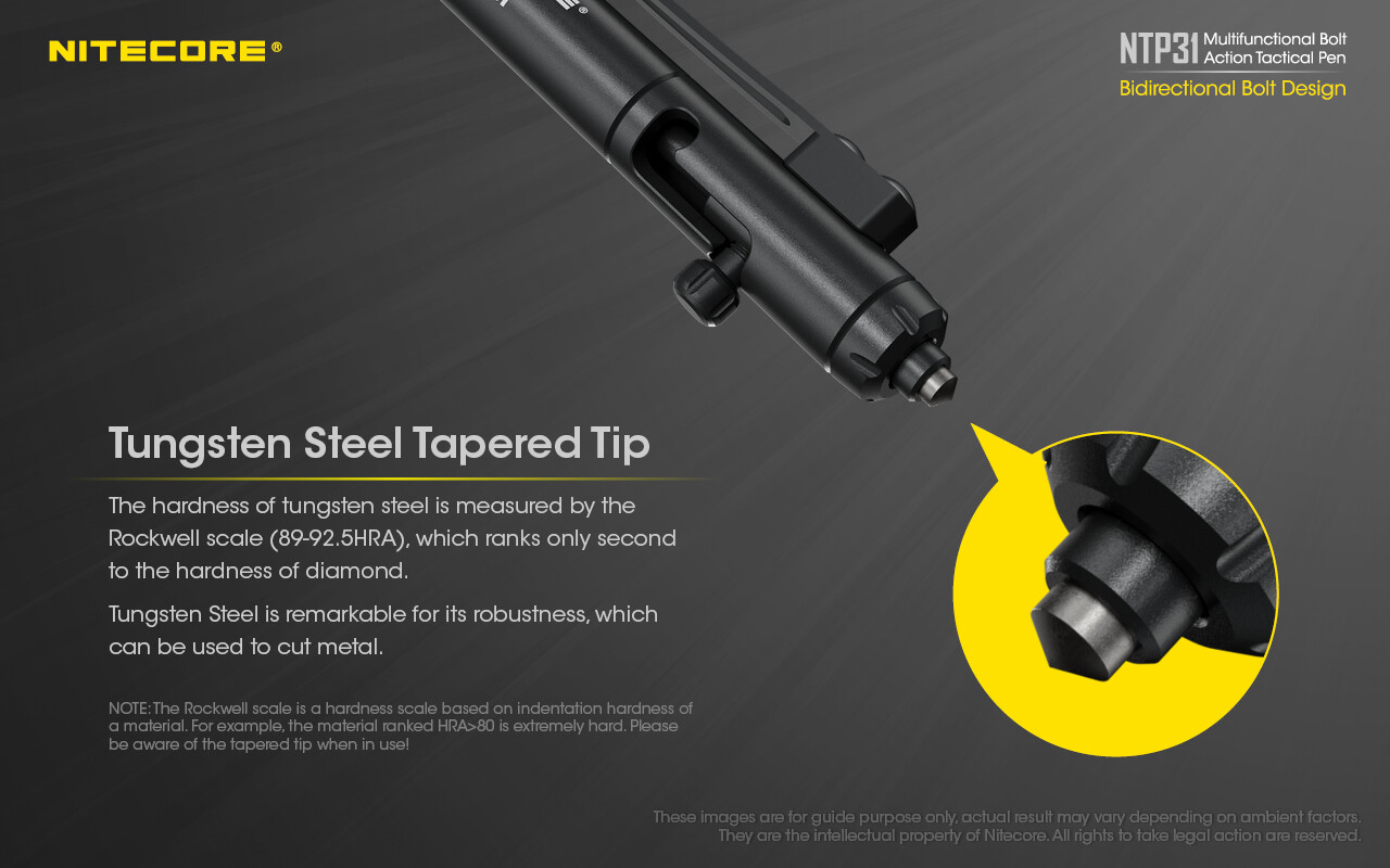 NITECORE NTP31 Bolt Action Aluminum Alloy Tactical Pen