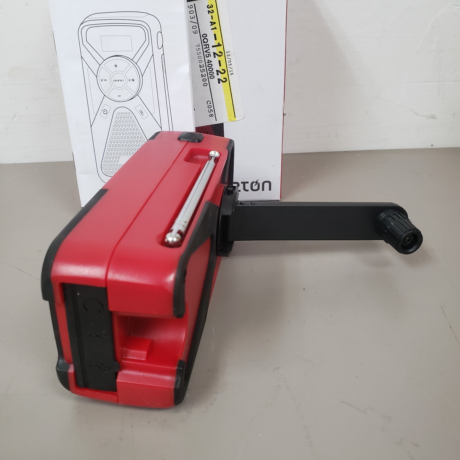 New L.L. Bean/Eton FR1 Mini Emergency Radio/NOAA Weather Alert ~ Red