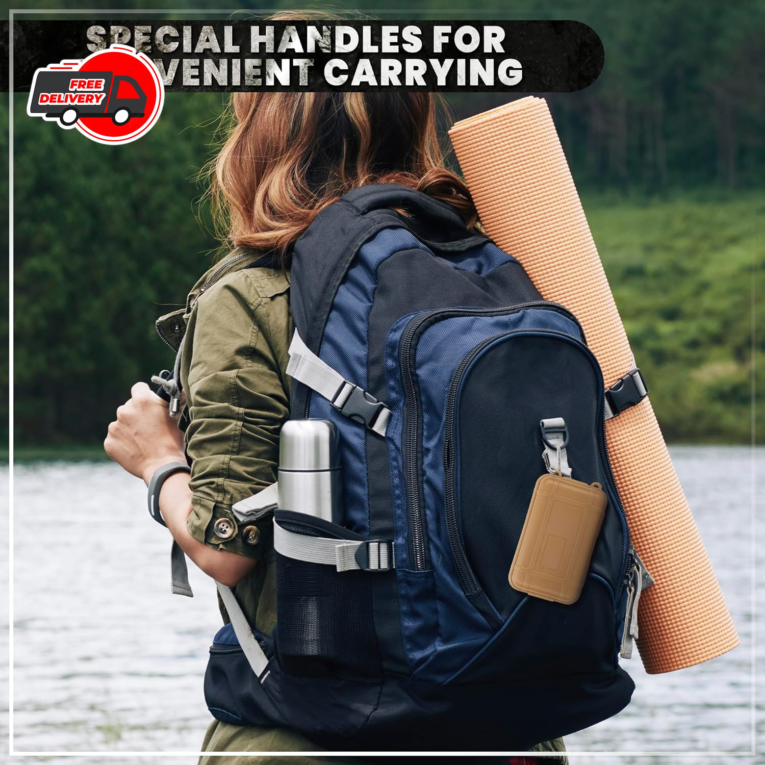 2 Pcs Small Hard Case with Foam – 4.92 x 2.95 Small Waterproof Box, Geocache …