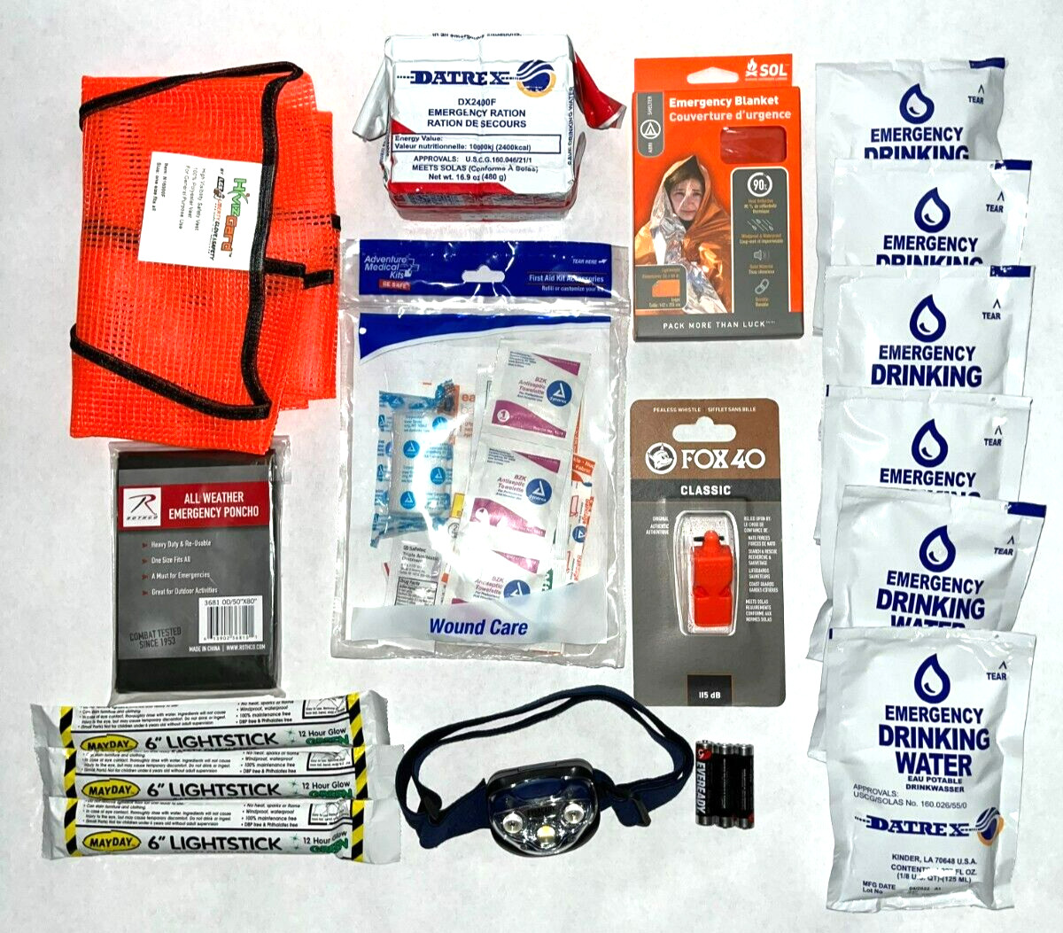 EMERGENCY SURVIVAL KIT – AUTO EMERGENCY KIT – 72 HOUR BUG OUT SURVIVAL KIT