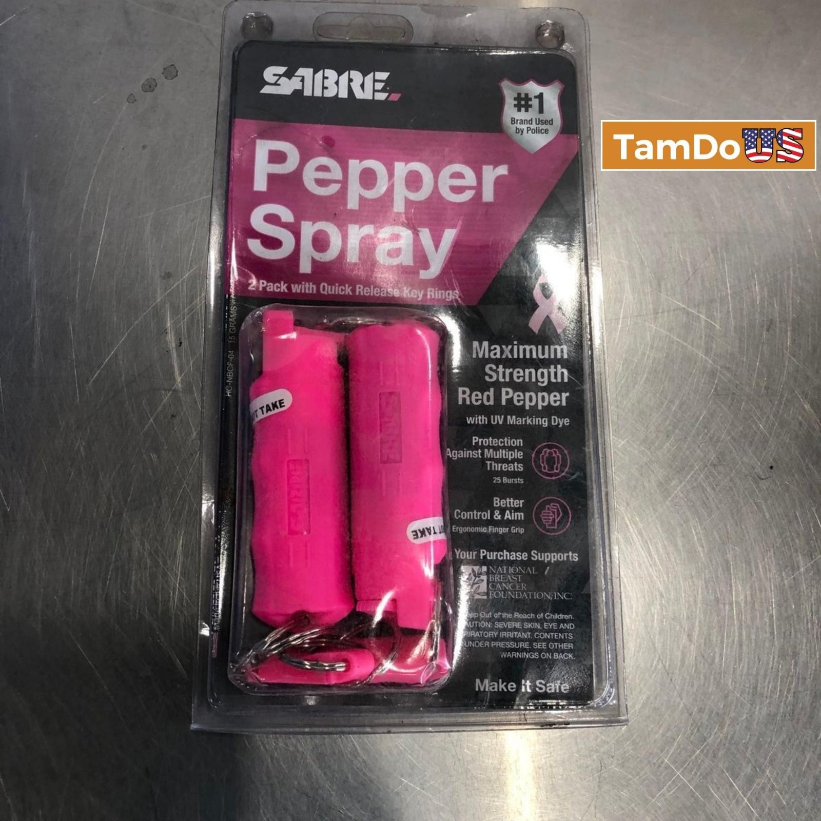 Pink Pepper Spray Combo – Mother & Daughter 2-Pack Self Defense Keychain Set