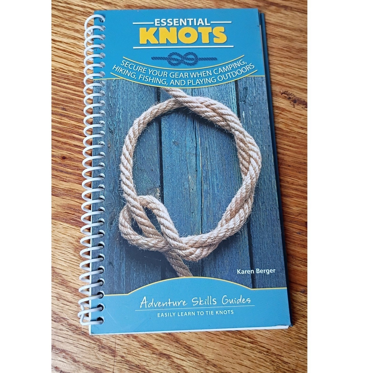 Essential Knots Adventure Skills Guide Karen Berger Spiral Bound Outdoor Book