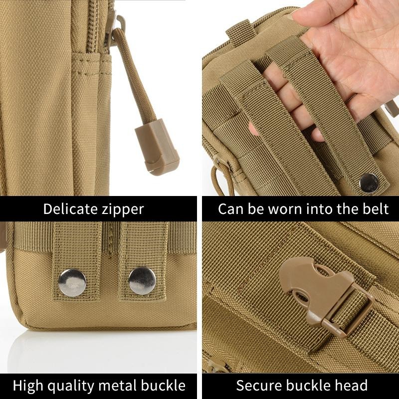 Outdoor Survival Tool Kit Military Pouch Oxford Pack Multiple Pockets Military W