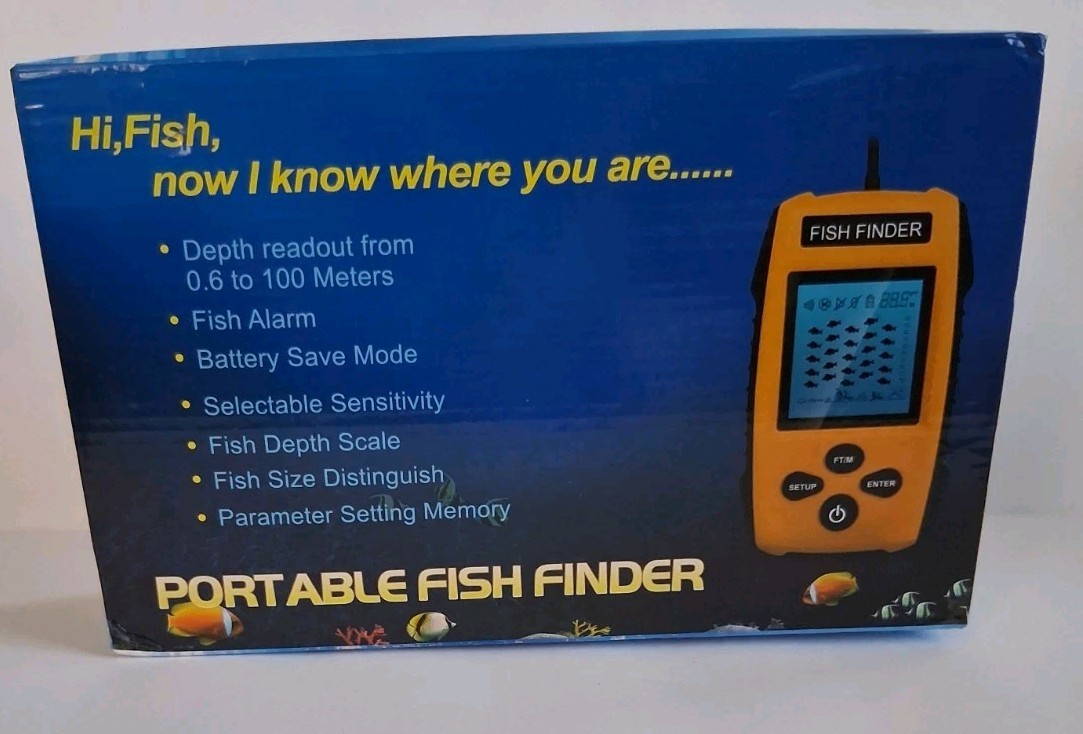 Vector Portable Power Radio TV Flashlight + Portable Fish Finder Bundle NEW