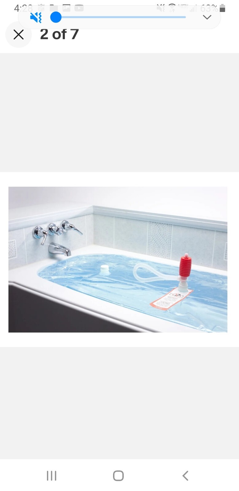 WaterBOB Bathtub Storage Emergency Drinking Water Container Holds 100 Gallons