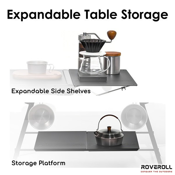 GOCAMP IGT Outdoor Camping Kitchen Base Cooking Table Set w/ Spider Stove Burner