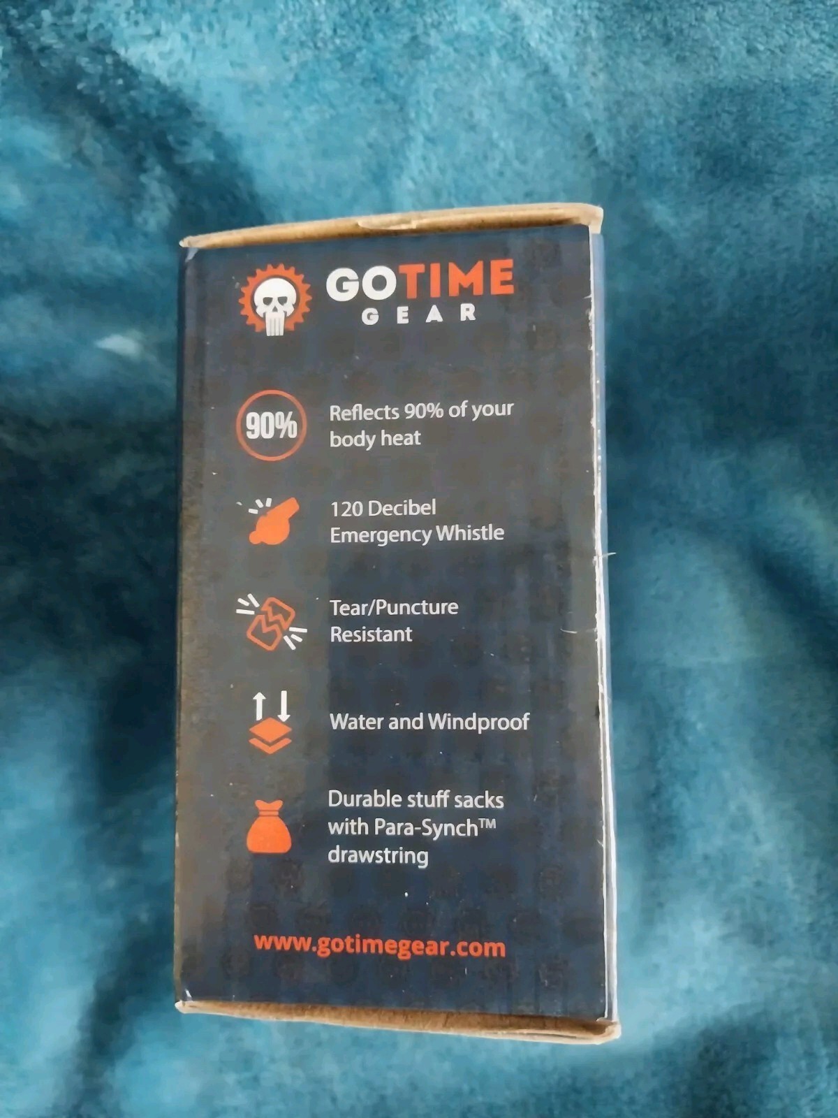 Go Time Gear Emergency Survival Poncho ,Whistle & Paracord (2-Pack)