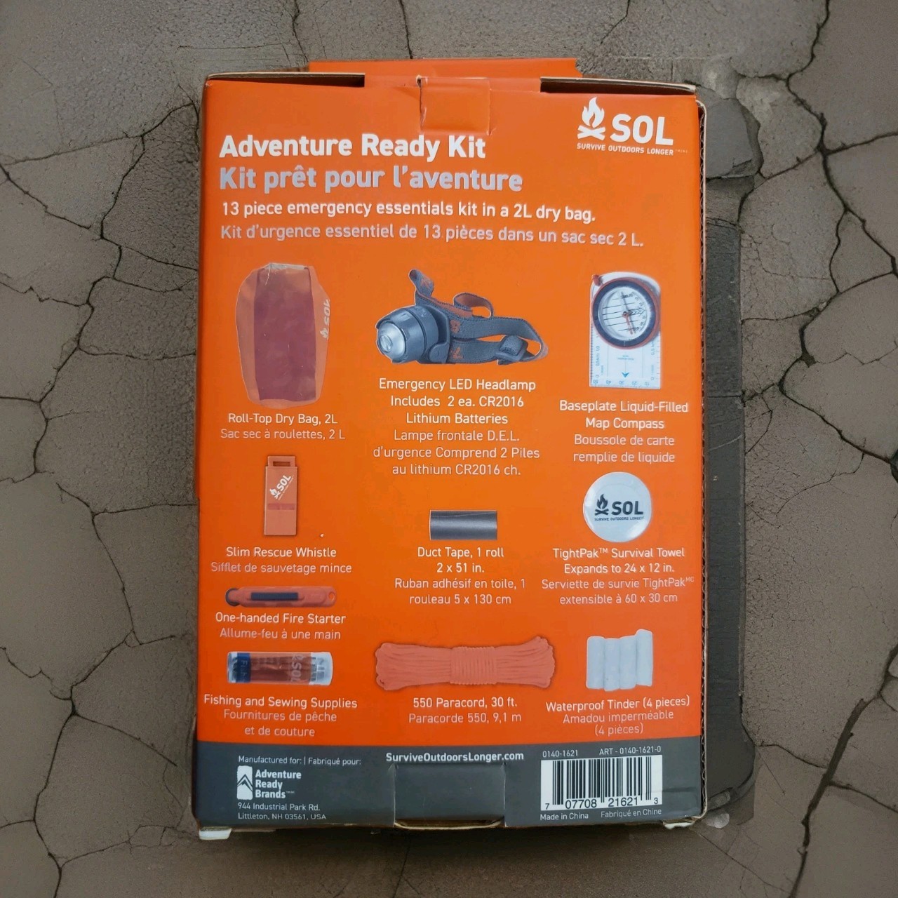 New in Box SOL® 13 Piece Adventure Ready Survival Emergency Essentials Kit