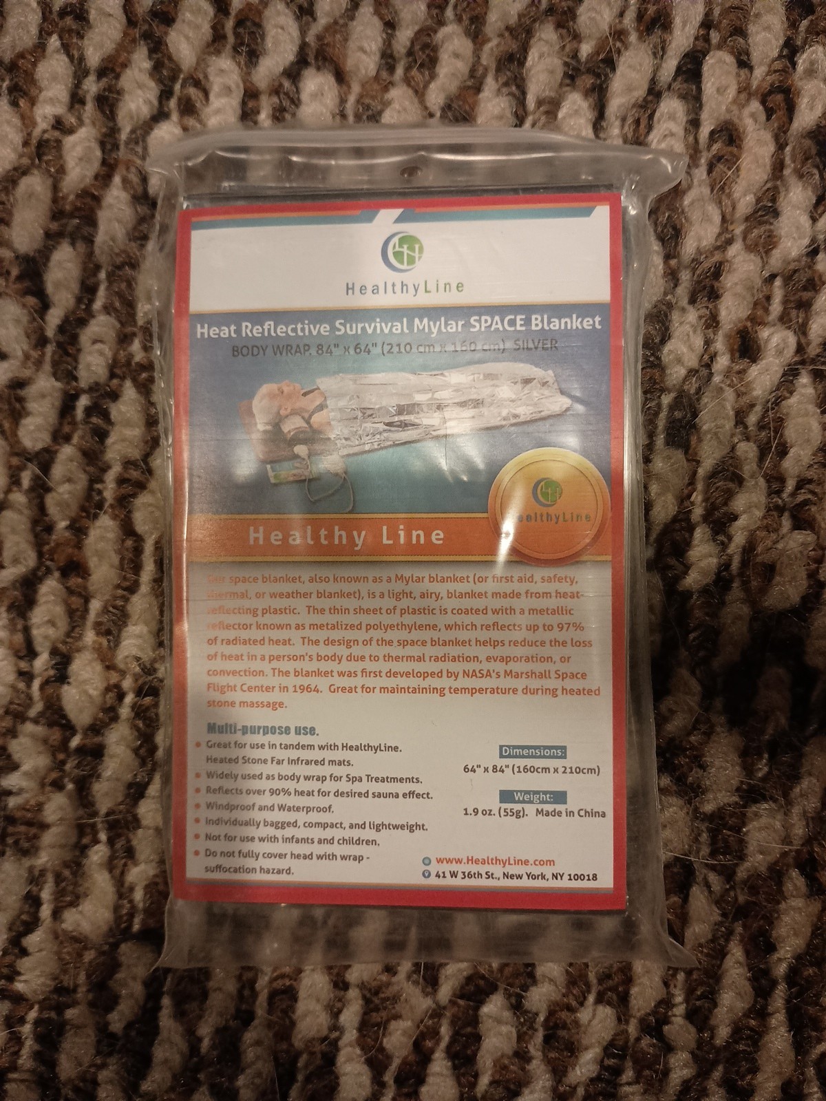 HealthyLine Heat Reflective Survival Mylar Thermal Space Blanket 30 Qty