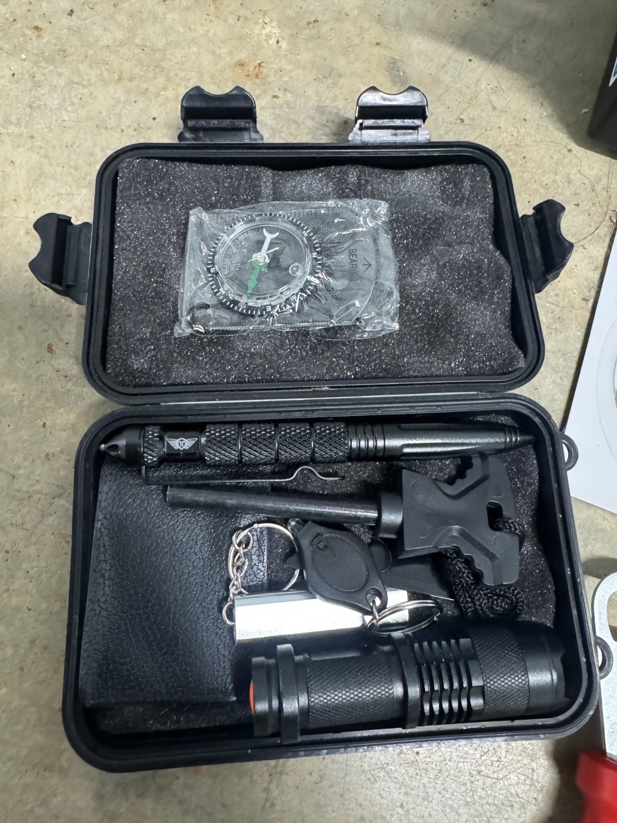 “Lot EDC Survival Gear 9-in-1 Tool Kit + SaberLight Plasma Lighter + Book New