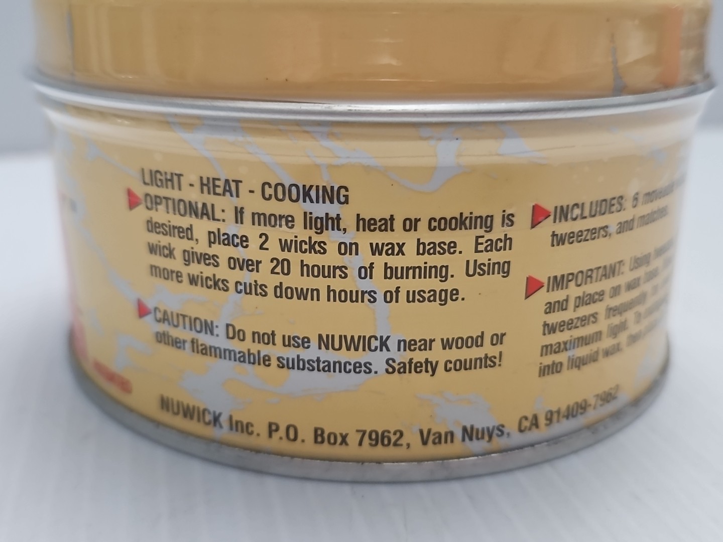 Nuwick 120 Hour Emergency Candle Moveable Wicks Reusable, Light, Heat & Cook