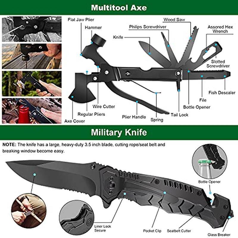 Survival Kit First Aid Tools 142Pcs Emergency Gear Molle Pouch Outdoor Adventure