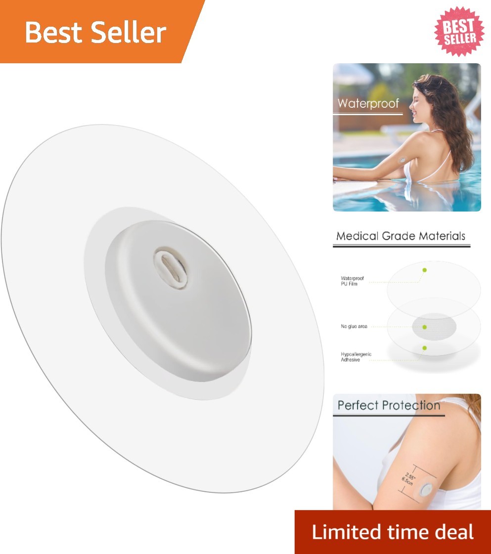 45Pack Libre 3 Sensor Covers Waterproof Freestyle Adhesive Patches Hypoallergeni