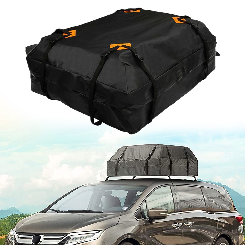 Sleek Design 600D Soft Shell Car Roof Bag with Secure Strap System for Safety