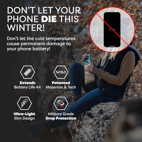 Apollo Thermal Phone Case | Insulated Phone Pouch Extends Battery Large Gold