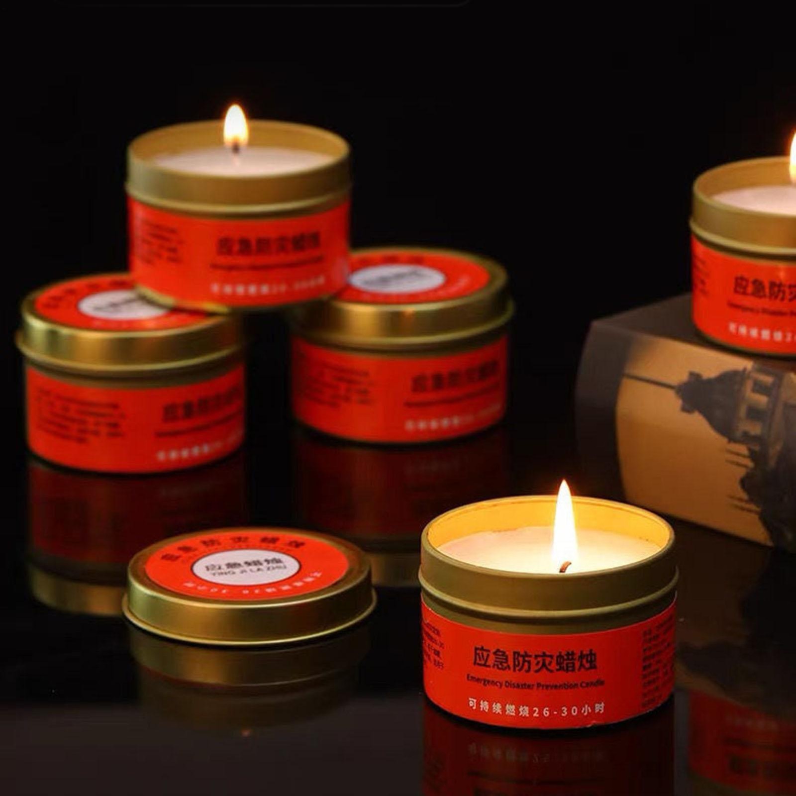 5PCS 20-30 Hour Emergency Candle Light Stove Emergency Disaster Survival Camping