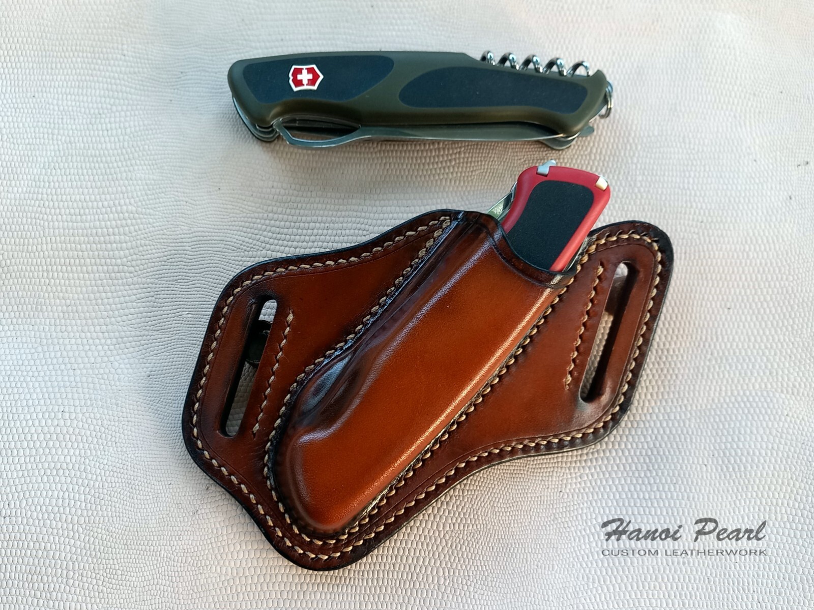 Custom Leather Sheath for Victorinox / Wenger RangerGrip 78, 79, 178, 179