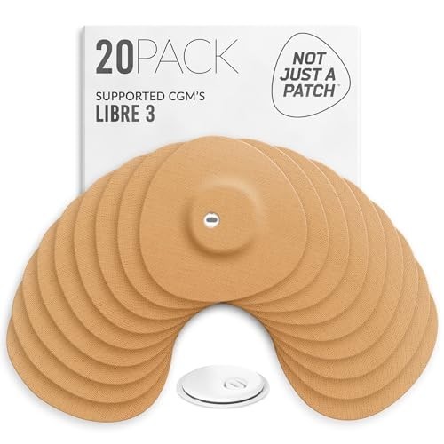 Freestyle Libre 3 Sensor Covers (20 Pack) – Breathable, Sweatproof, Secure Fit,