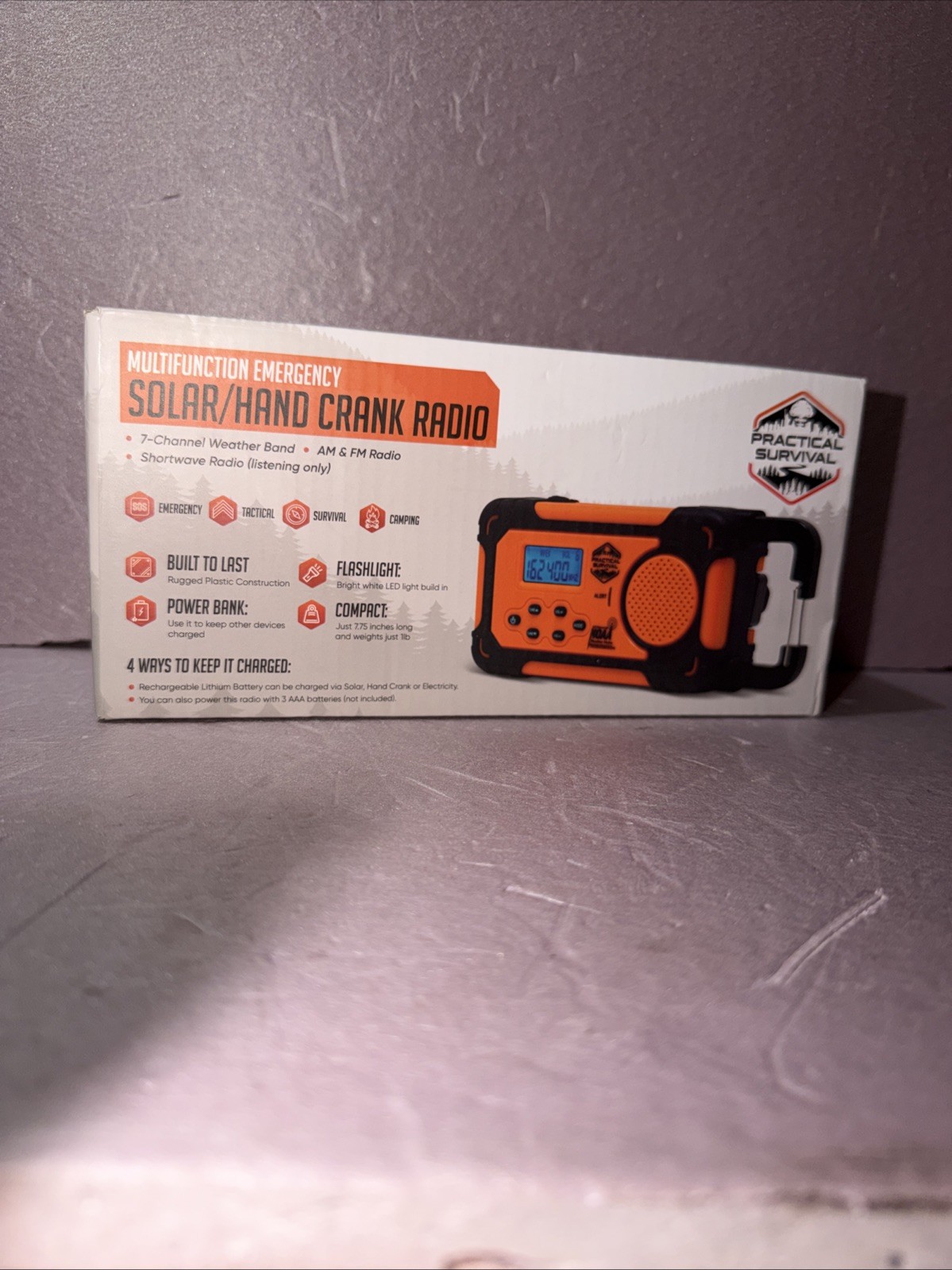 Multifunction Emergency Solar Hand Crank Radio/ Power Bank