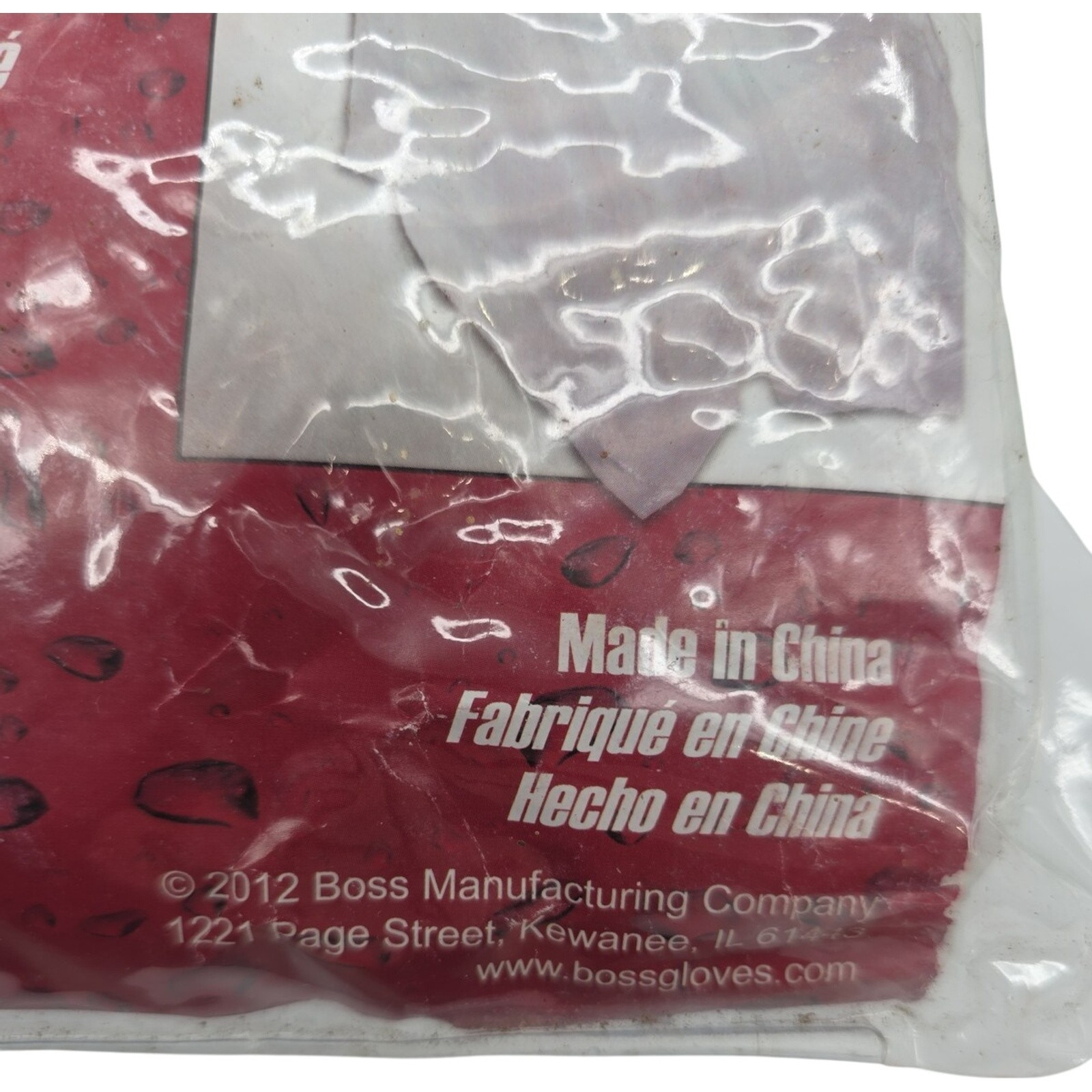 Boss Rain 10 Mil Poncho Clear Rain coat 100% Pvc
