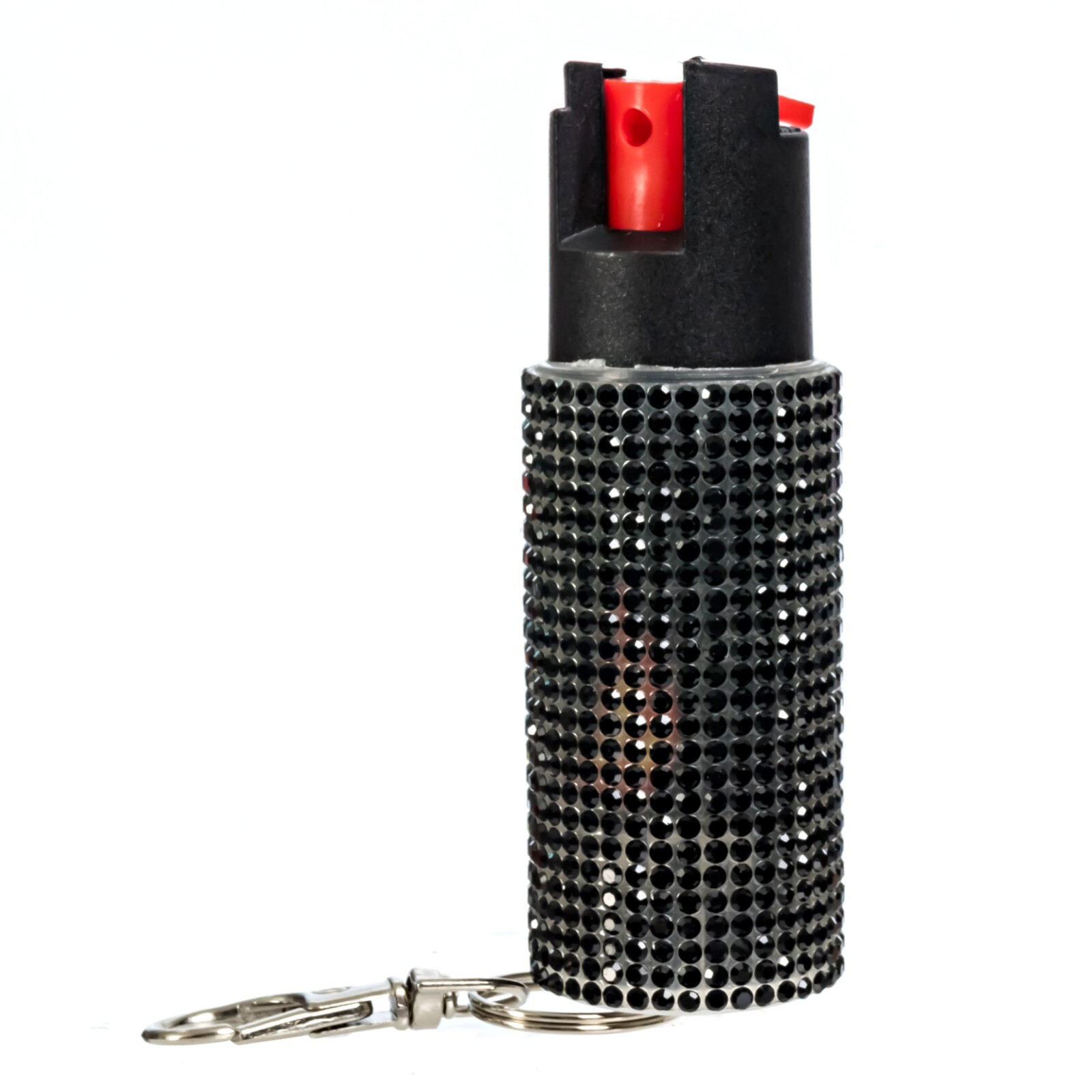 2 Pack Burn Pepper Spray 1/2oz Self Defense in Fashionable Keychain Case Black