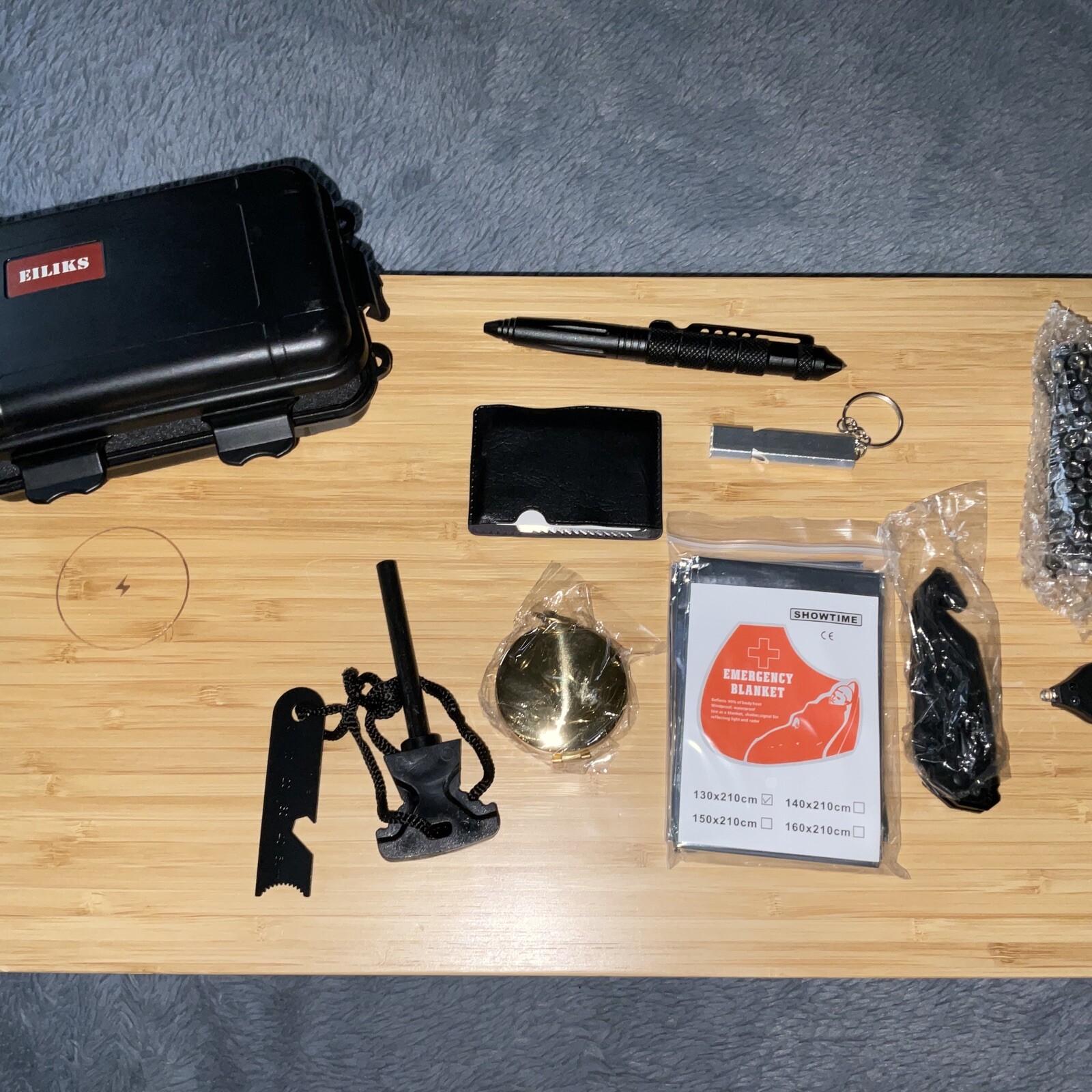 EDC Kit. Brand: Eiliks. 17”x11”x5”. 10 Pcs. In a case.