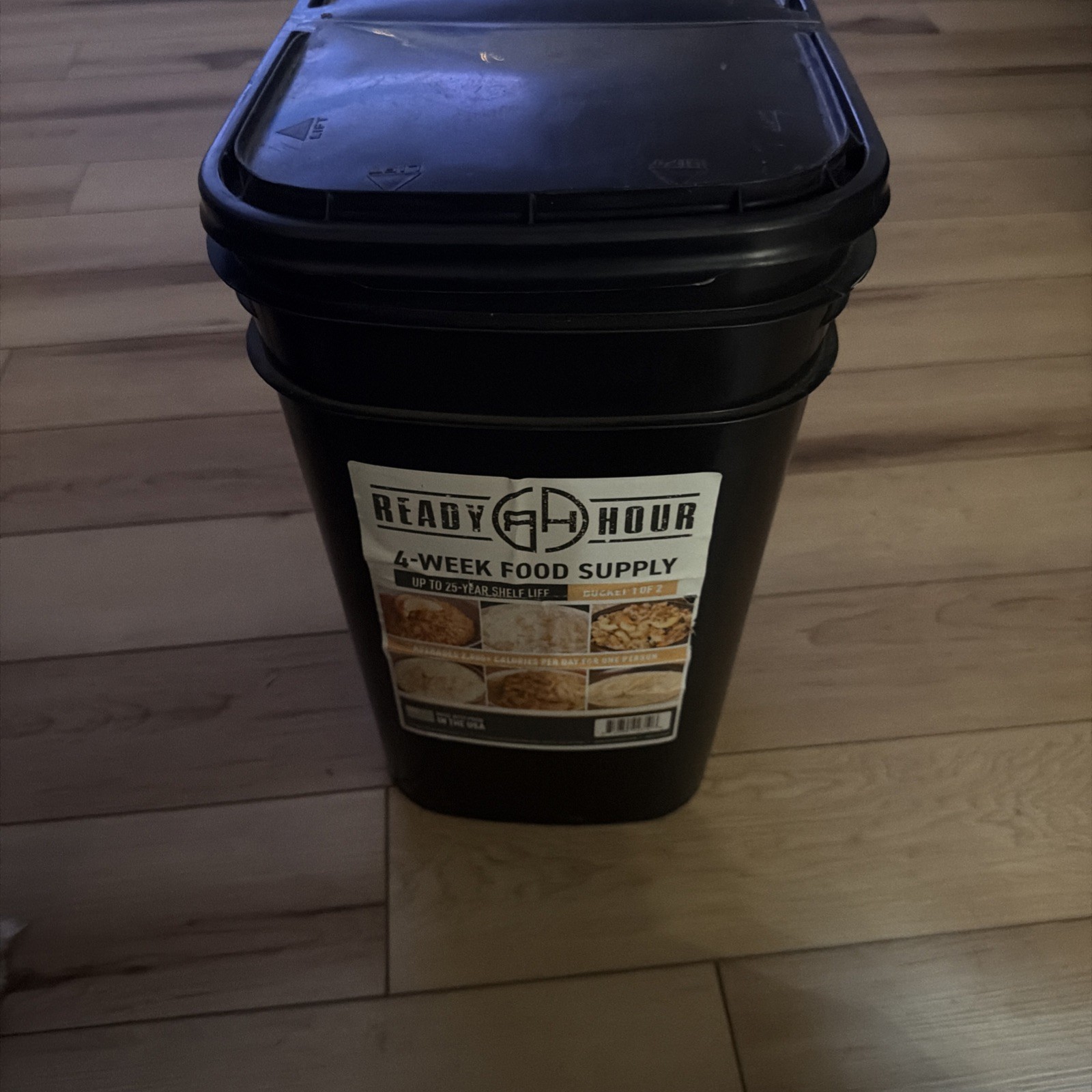 NEW! READY HOUR 2 WEEK FOOD SUPPLY 25 year shelf life SURVIVAL KIT bucket 1