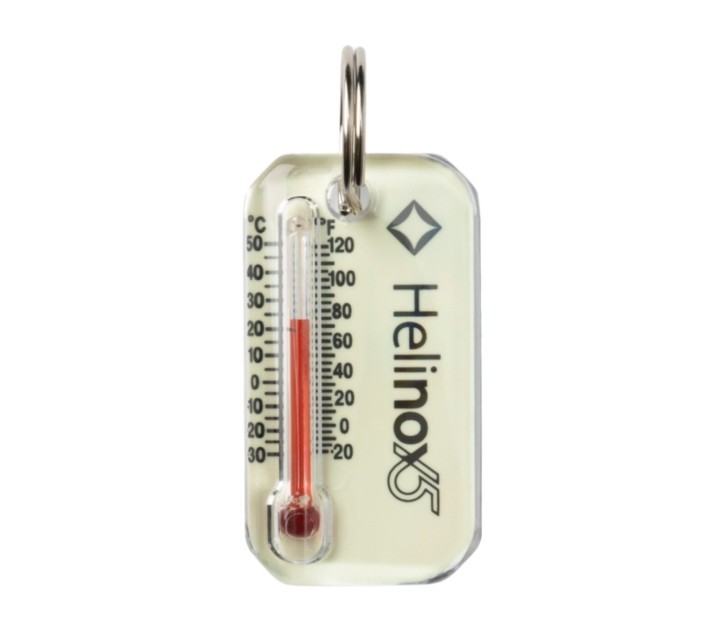 Helinox 15th Anniversary Zipperpull Thermometer Lumazip Light Stored Black