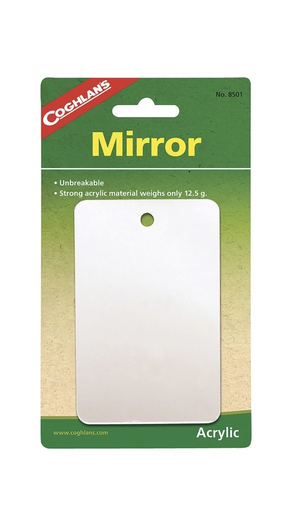 Coghlan’s Featherweight Mirror, Unbreakable Acrylic Material, Emergency Survival