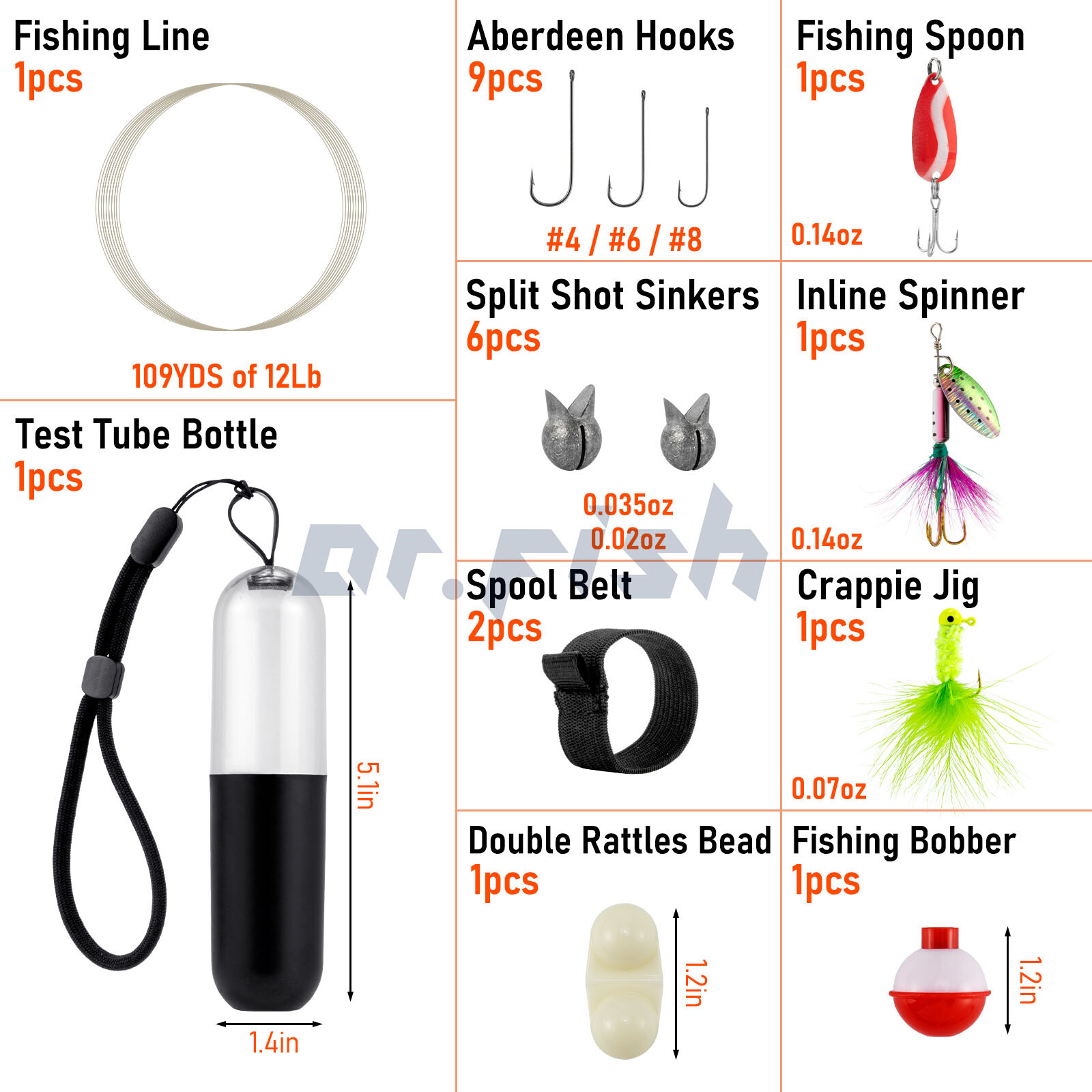 25pcs Pocket Reel Survival Fishing Kit Emergency Bug Out Bag Lead Weight Camping