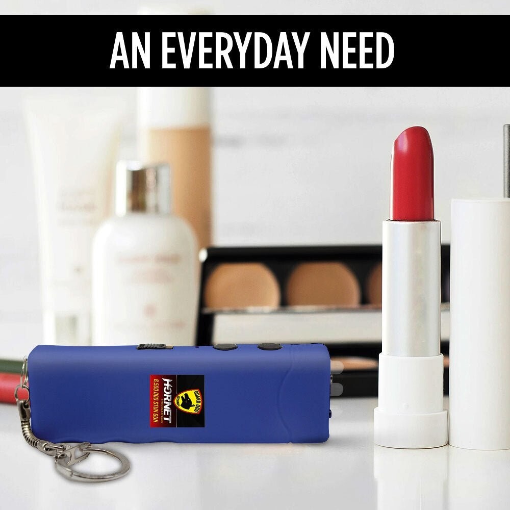 Stealth Compact Safety Device with LED Light & Keychain | Sleek Design with 110