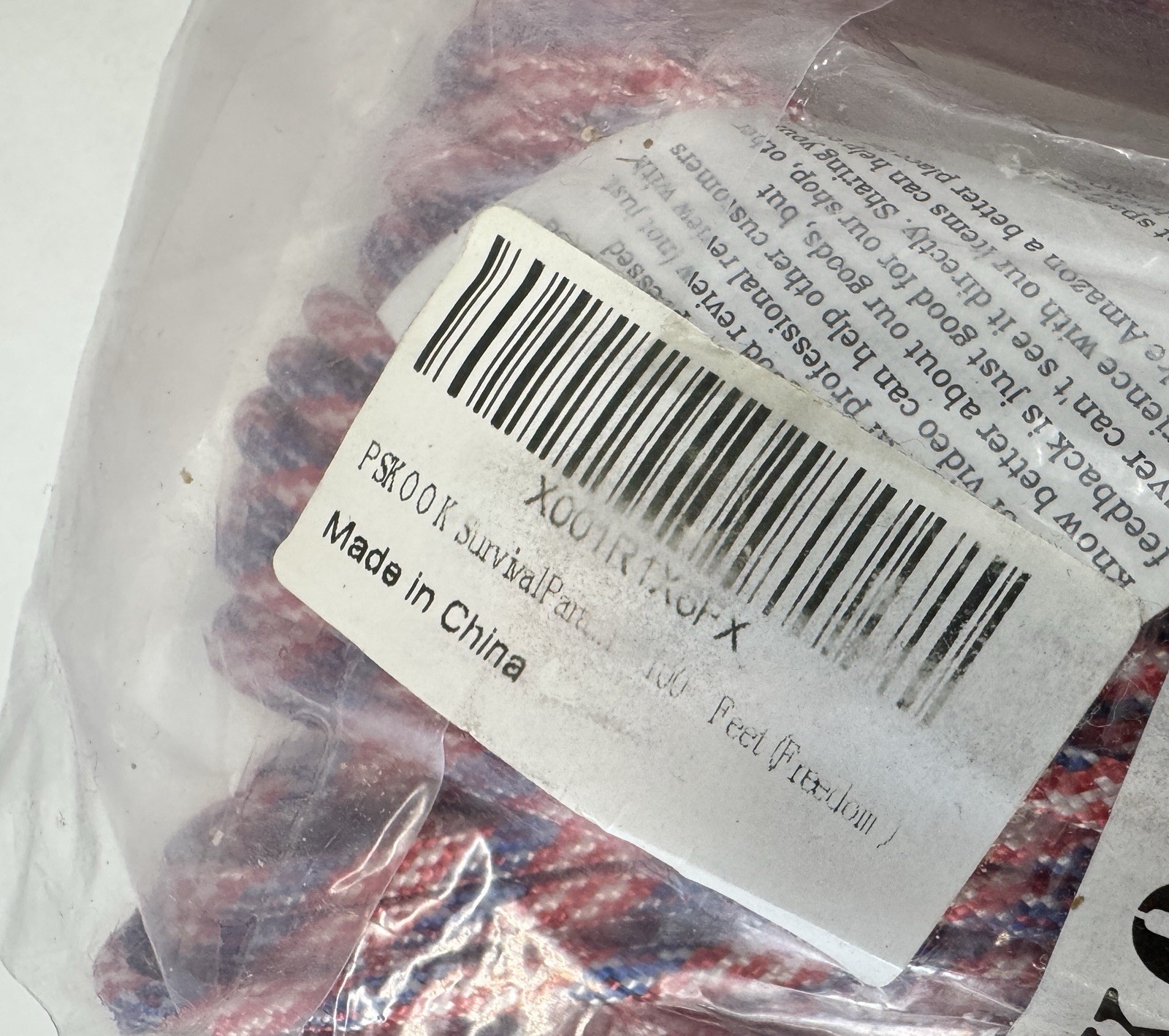 Lot of 5 PSKOOK Survival Paracord Rope 100 Ft Each 7 Strand Outdoor Camping