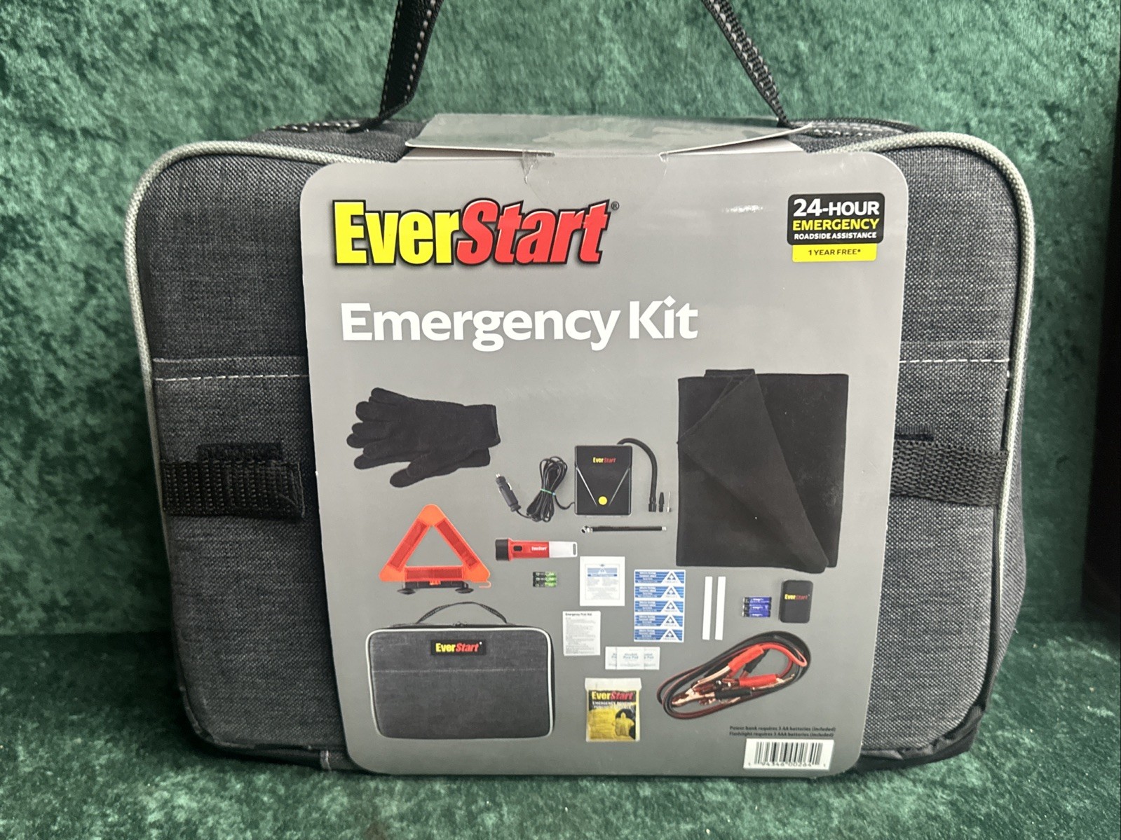 Car Emergency Roadside Kit Universal Vehicle Safety Kit Tire Inflator Cables