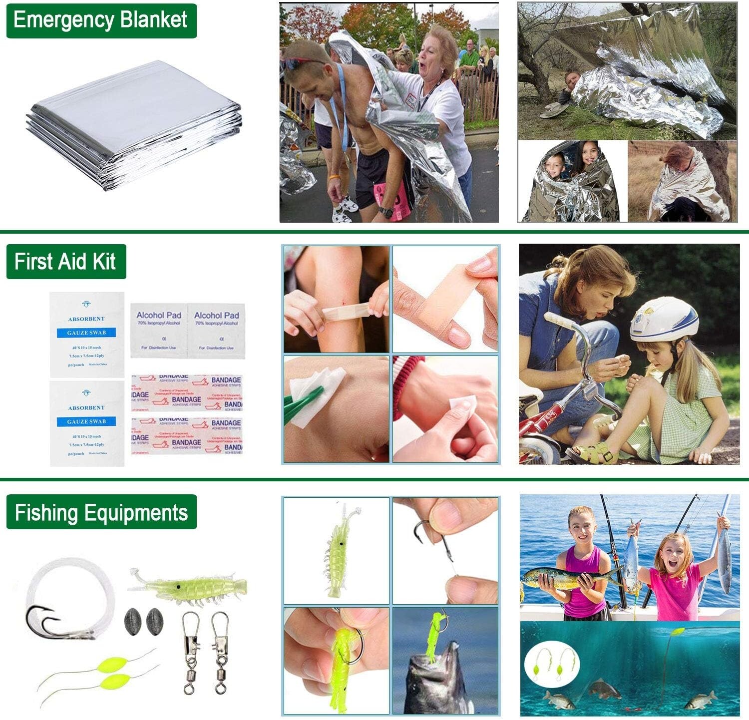 Gift-Ready 35-in-1 Survival and First Aid Kit – Perfect for Camping and Hiking