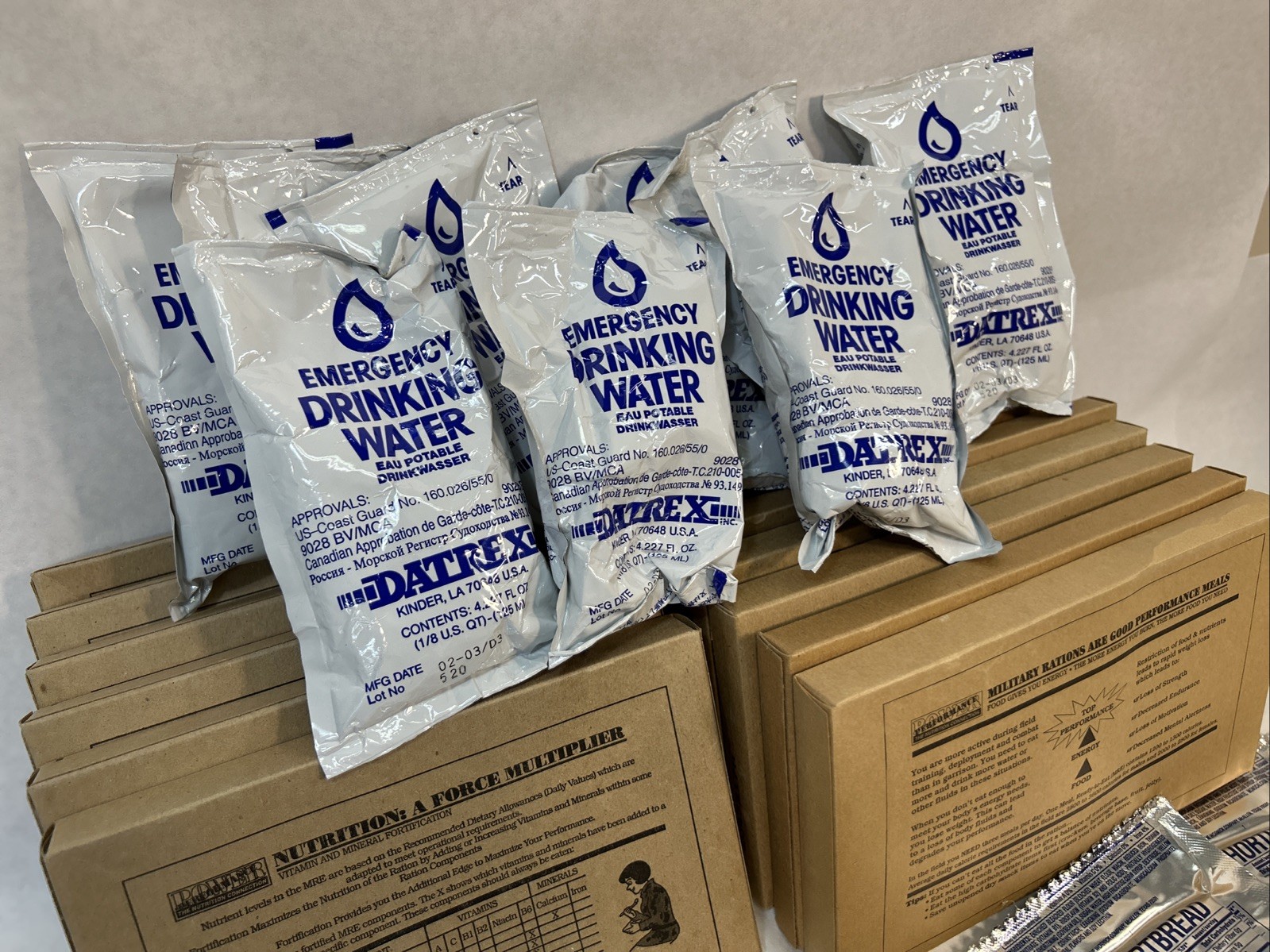 Datex 72 Hr Food Emergency Food, Water Supply MRE Survival Kit For 1 Person